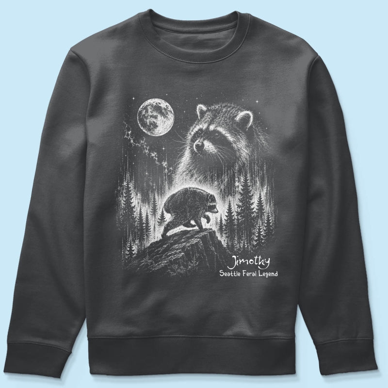 Trending Viral Retro Vintage Jimothy Raccoon Shirt - Trending 2026 Seattle Feral Legend Shirt