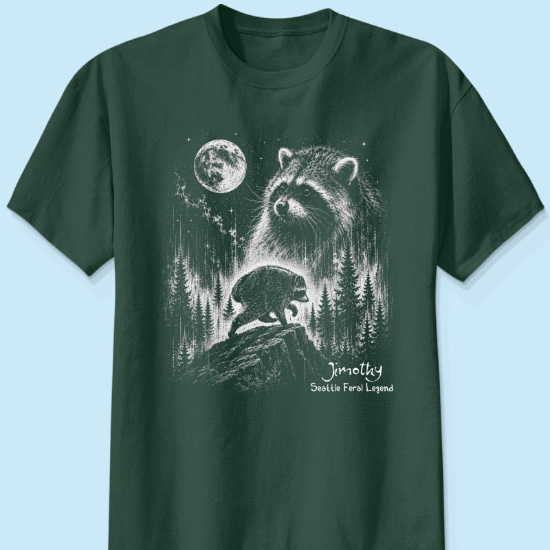 Trending Viral Retro Vintage Jimothy Raccoon Shirt - Trending 2026 Seattle Feral Legend Shirt