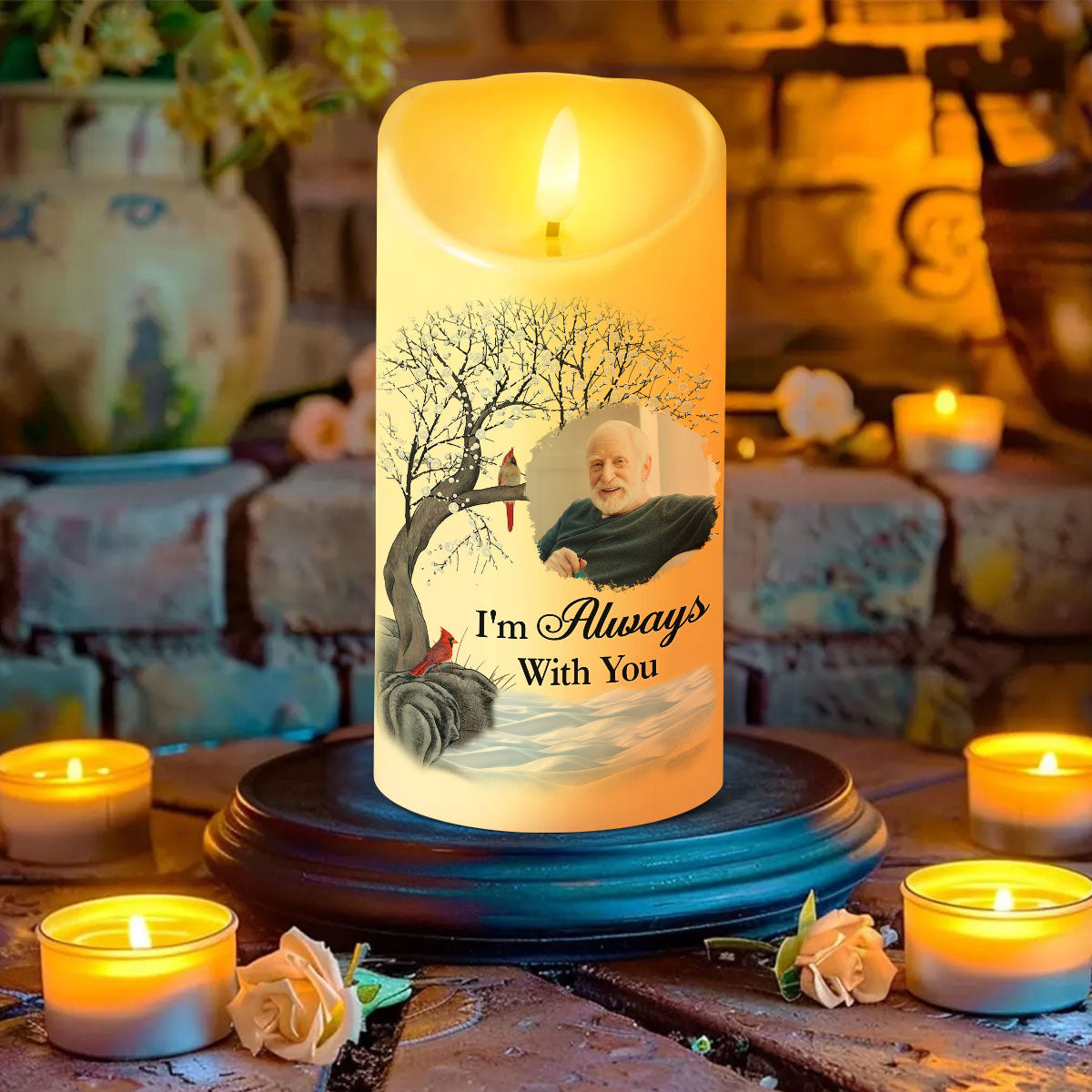 There Are Some Who Bring A Light So Great To The World Flameless LED Candle - Christmas Gift, Sympathy Gift For Family Members