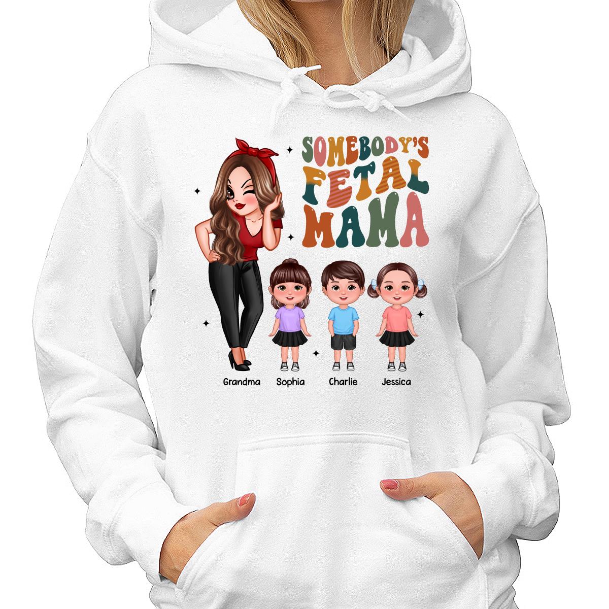 Somebody‘s Feral Aunt Mom Grandma Pretty Woman & Kids Personalized Shirt