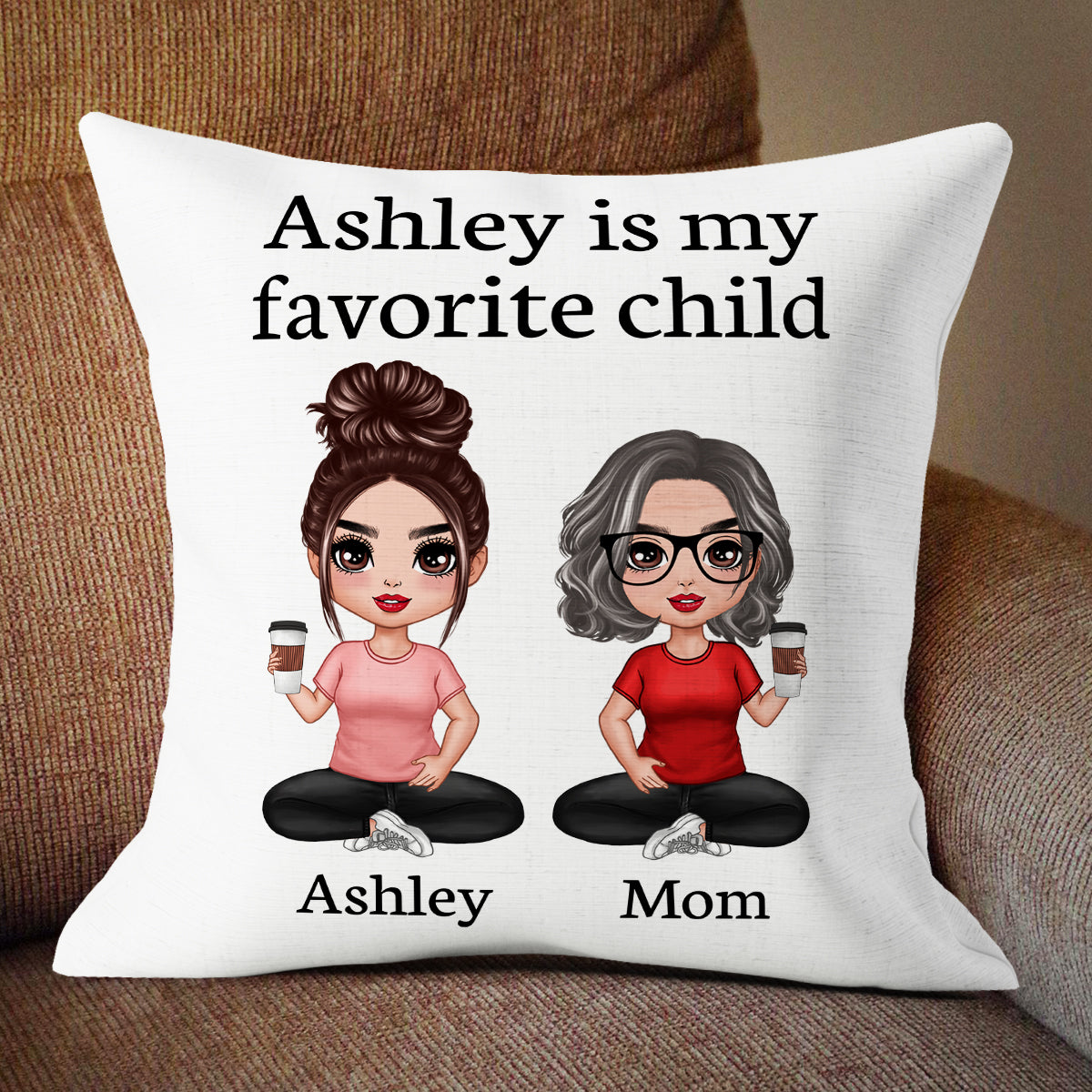 My Favorite Child Gift For Mom Dad From Daughter Son Personalized Pillow
