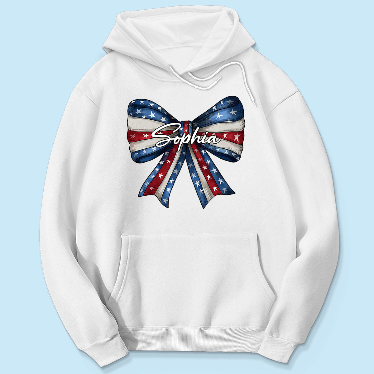 Coquette American Girl Bow 4th Of July Independence Day Personalized Shirt