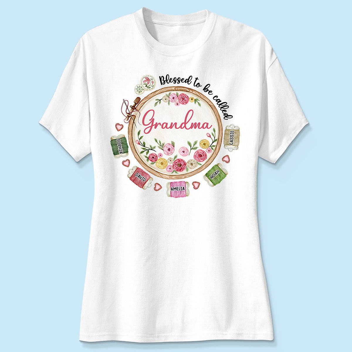 Grandma Mom Sewing Knitting Quilting Personalized Shirt, Mother's Day gift for Mom, for Grandma