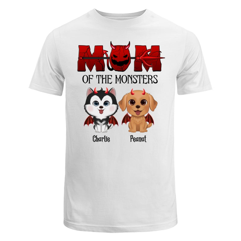 Mom Of The Monsters Halloween Watercolor Cute Dogs Personalized Shirt