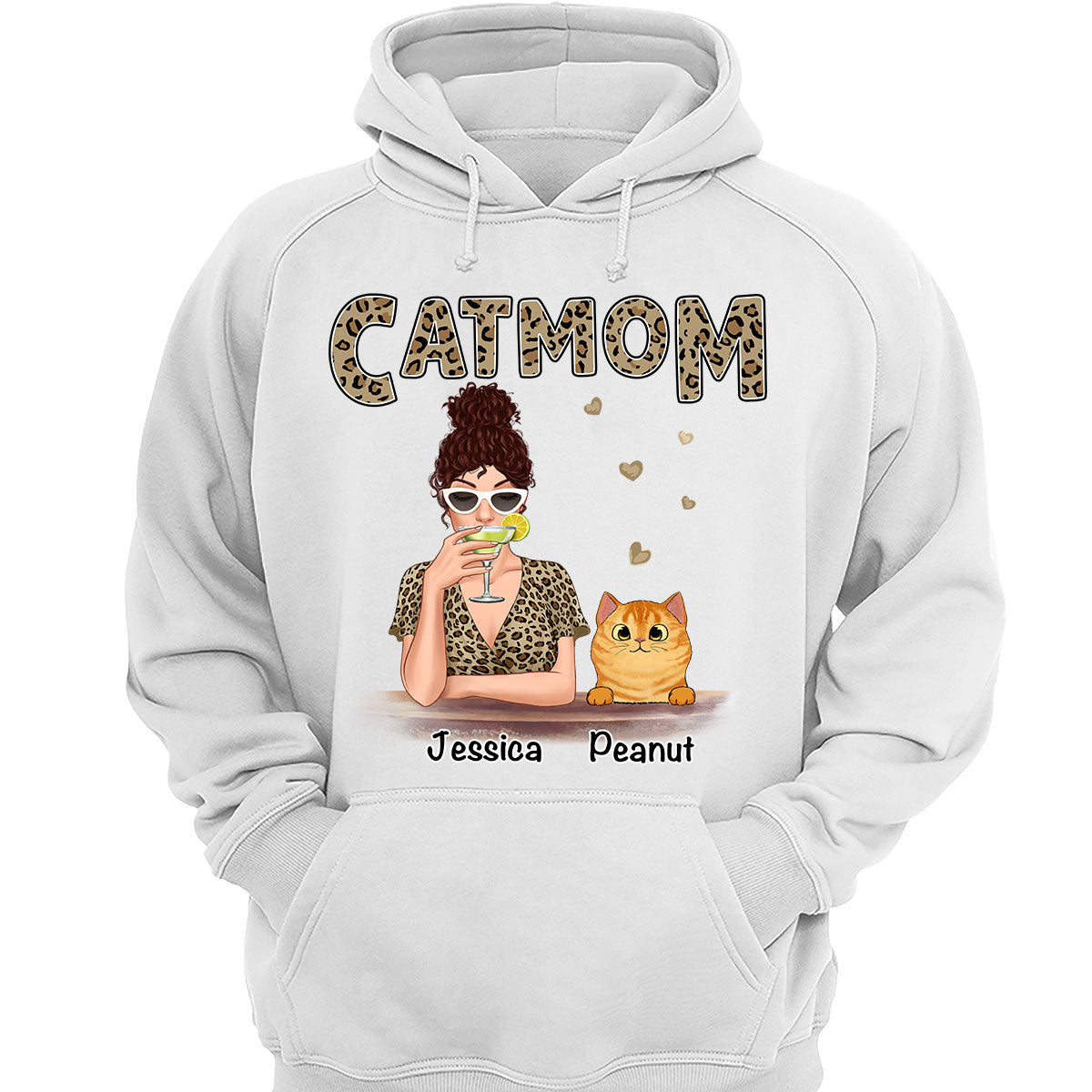 Leopard Shirt Cat Mom Fluffy Cats Personalized Shirt