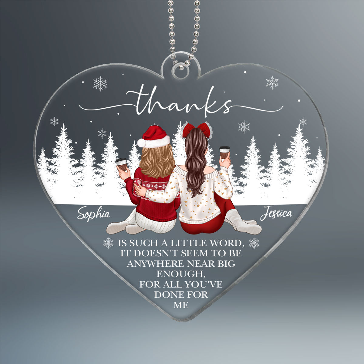 All You've Done For Me Friendship Gift For Best Friends Personalized Acrylic Ornament