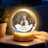 I Am Always with You Memorial Tribute - Personalized Crystal Ball Night Light - Heartfelt Remembrance Keepsake