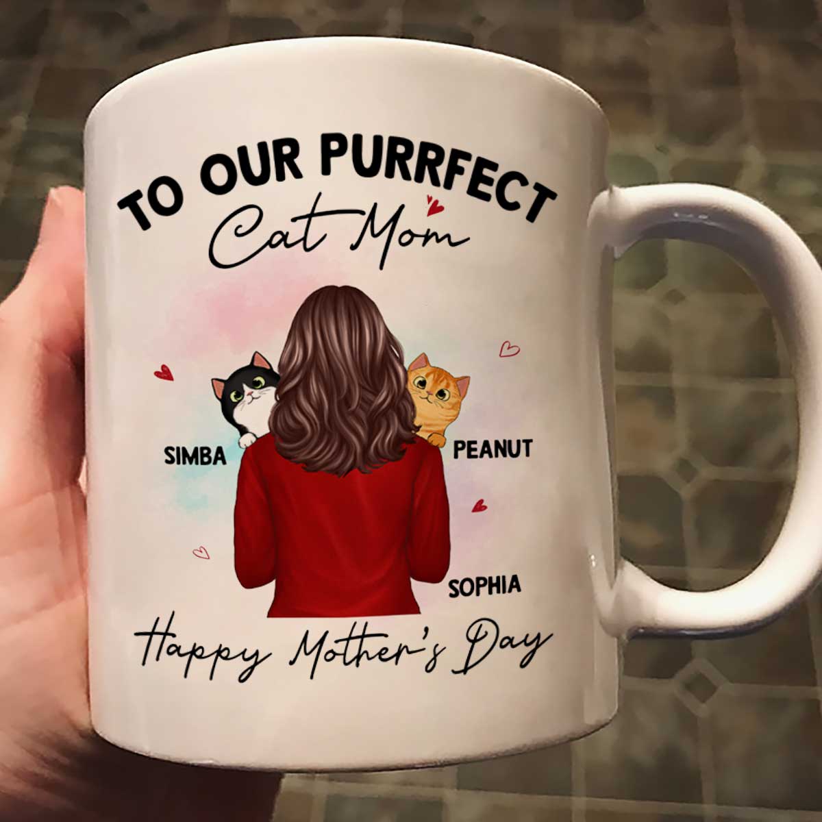 To My Purrfect Cat Mom Happy Mother‘s Day Personalized Mug