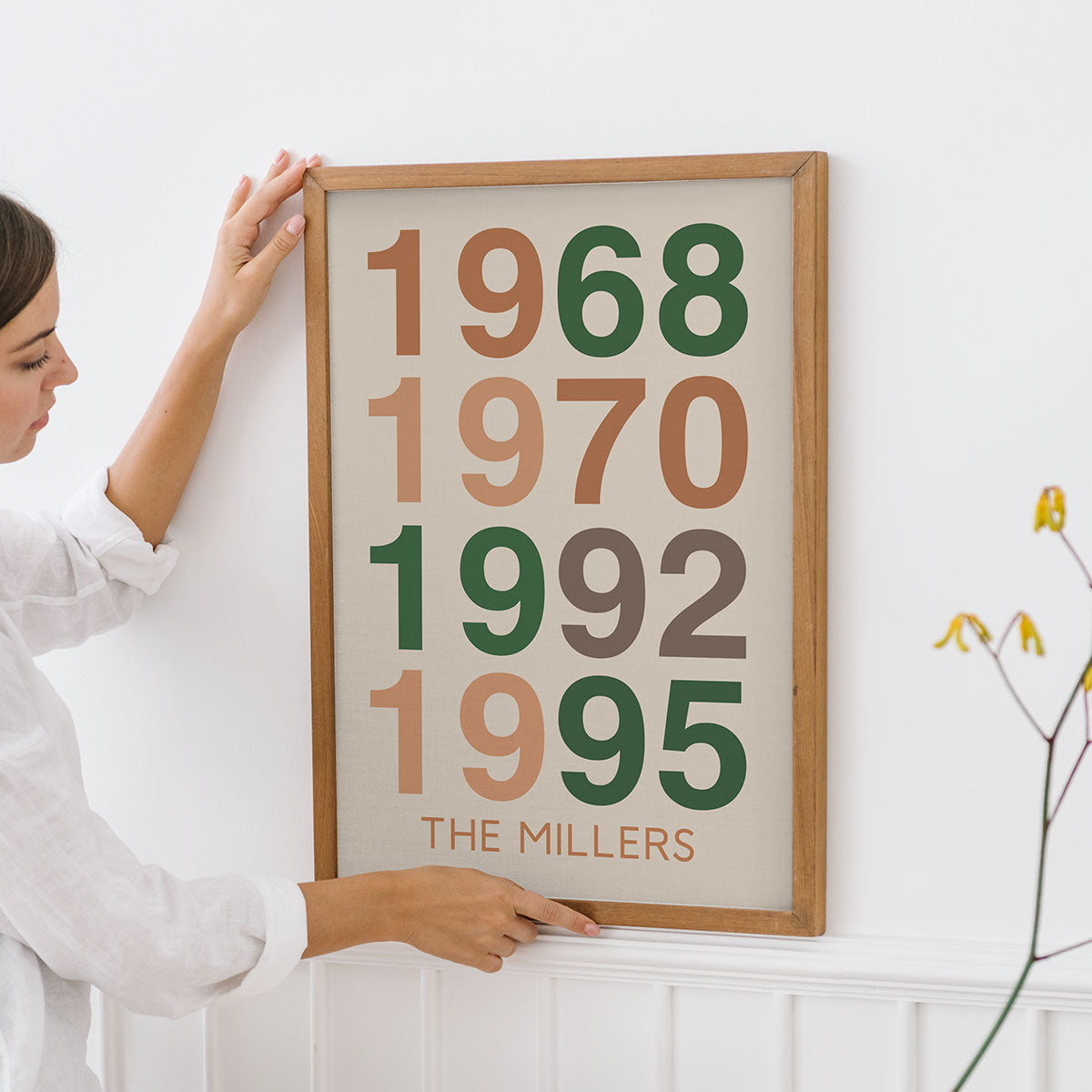 Custom Years Family Home Decor Typography Wall Art Personalized Poster | Gift For Family