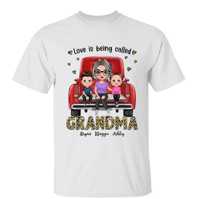 Love Being Called Grandma Leopard Truck Personalized Shirt