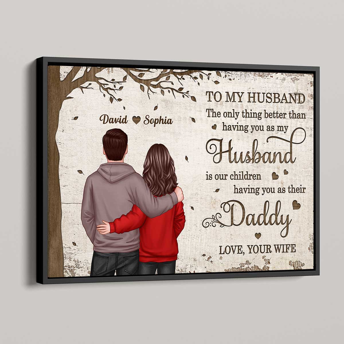 Under Tree To My Husband Personalized Poster