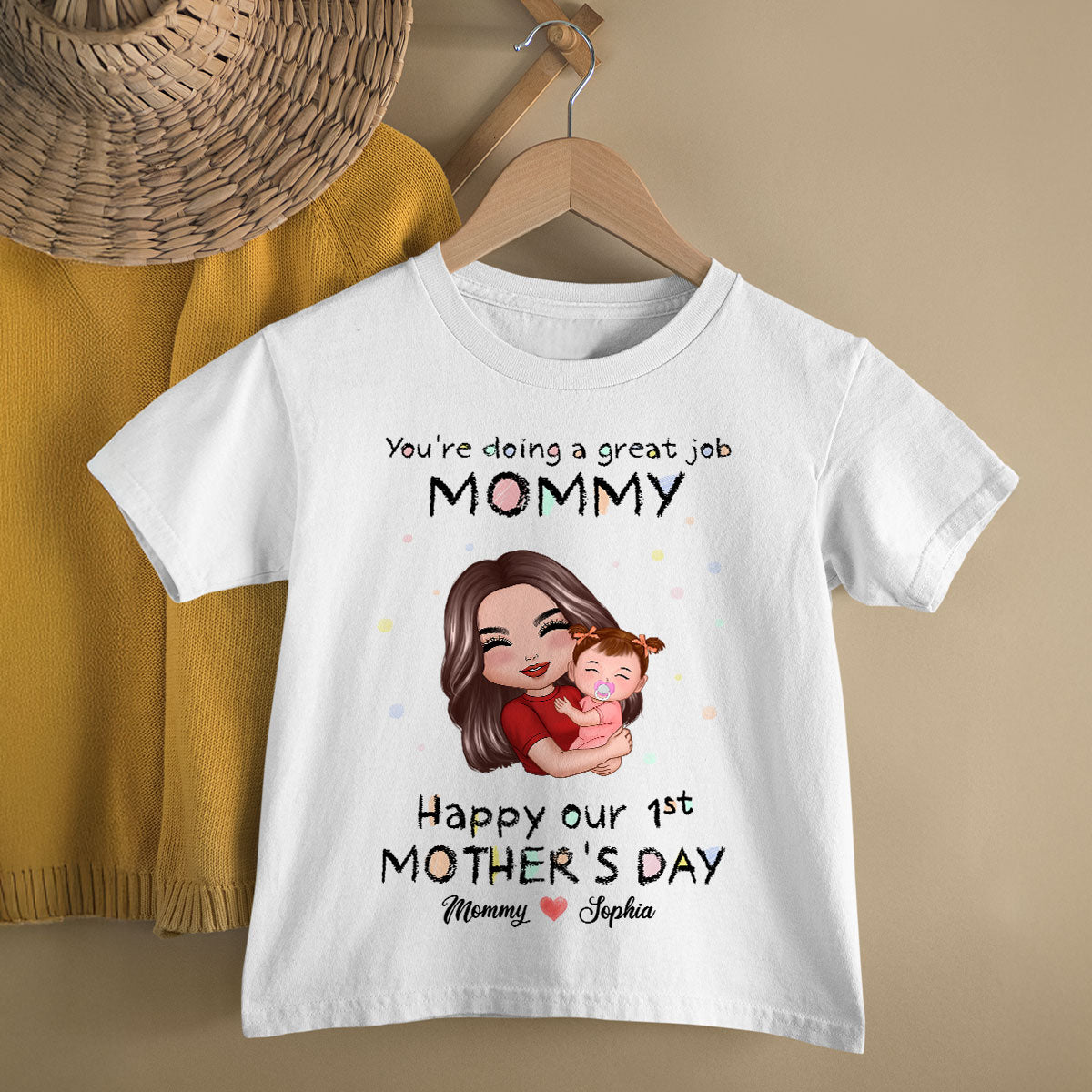 You're Doing Great Job Mommy Daddy Personalized Baby Onesie Baby Shirt