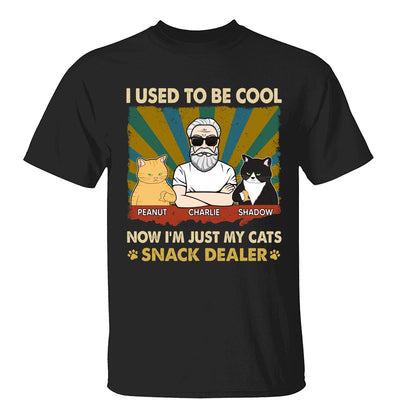 Used To Be Cool Now Snack Dealer Cat Dad Personalized Shirt