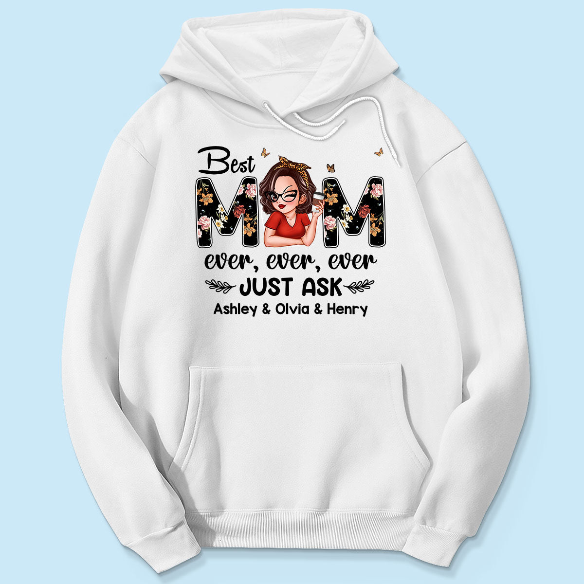 Best Mom Ever Custom Birth Month Flowers Personalized Shirt