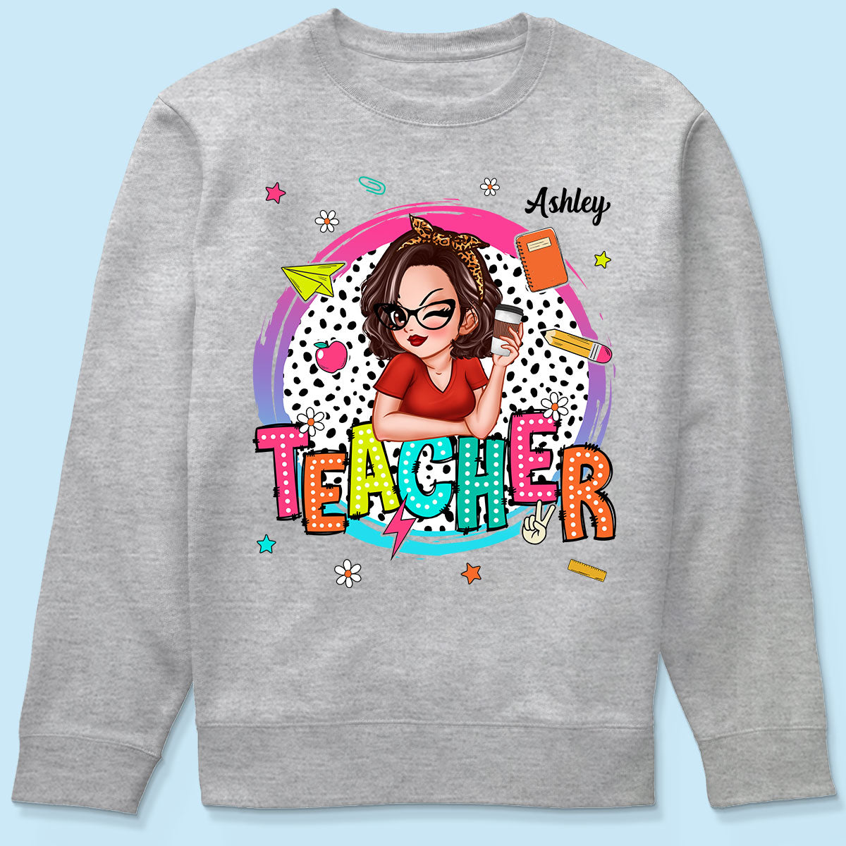 Teacher Personalized Summer Vibe Shirt, Back To School, Teacher Appreciation, Teacher Gift