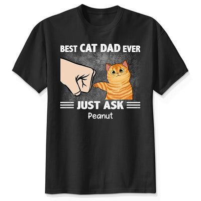 Best Cat Dad Ever Cool Gift For Cat Dad Personalized Shirt