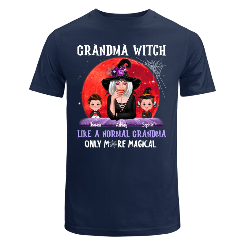 Halloween Red Moon Grandma Witch Like Normal More Magical Personalized Shirt