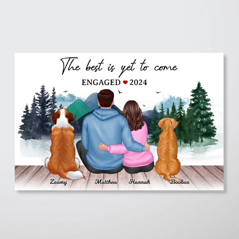 The Best Is Yet To Come Personalized Poster, Engagement Gift, Bridal Shower Gift for Couple, Best Friends, Sisters