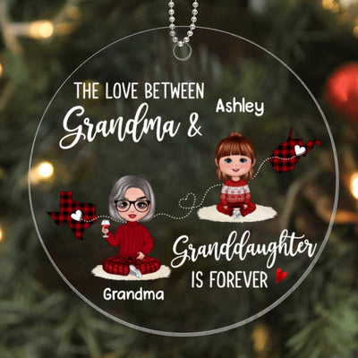 Love Between Grandma & Grandkid Long Distance Personalized Acrylic Ornament