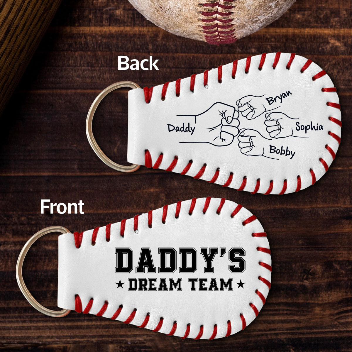 Upsell Gift Box for Baseball Leather Keychain