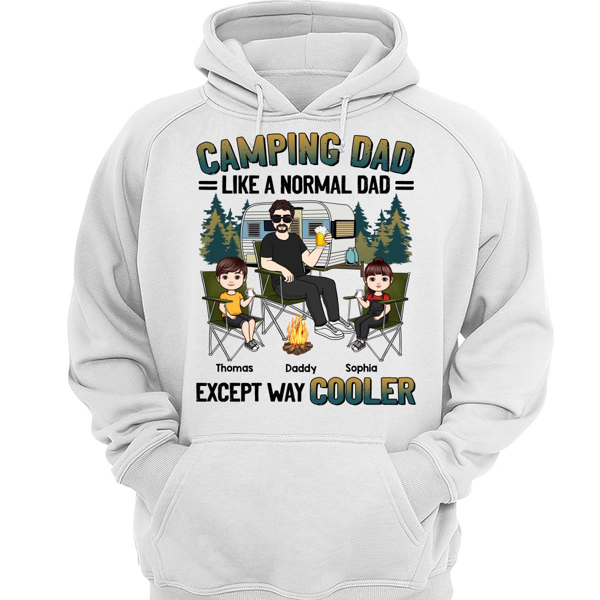 Camping Dad Man And Kids Personalized Shirt