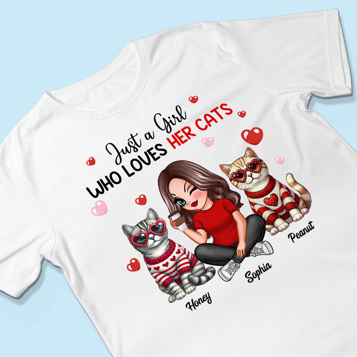 Just A Girl Who Loves Her Dogs  Dog Mom Personalized Shirt