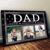 Dad Hero Protector Photo Inserted Father‘s Day Gift Personalized Horizontal Poster