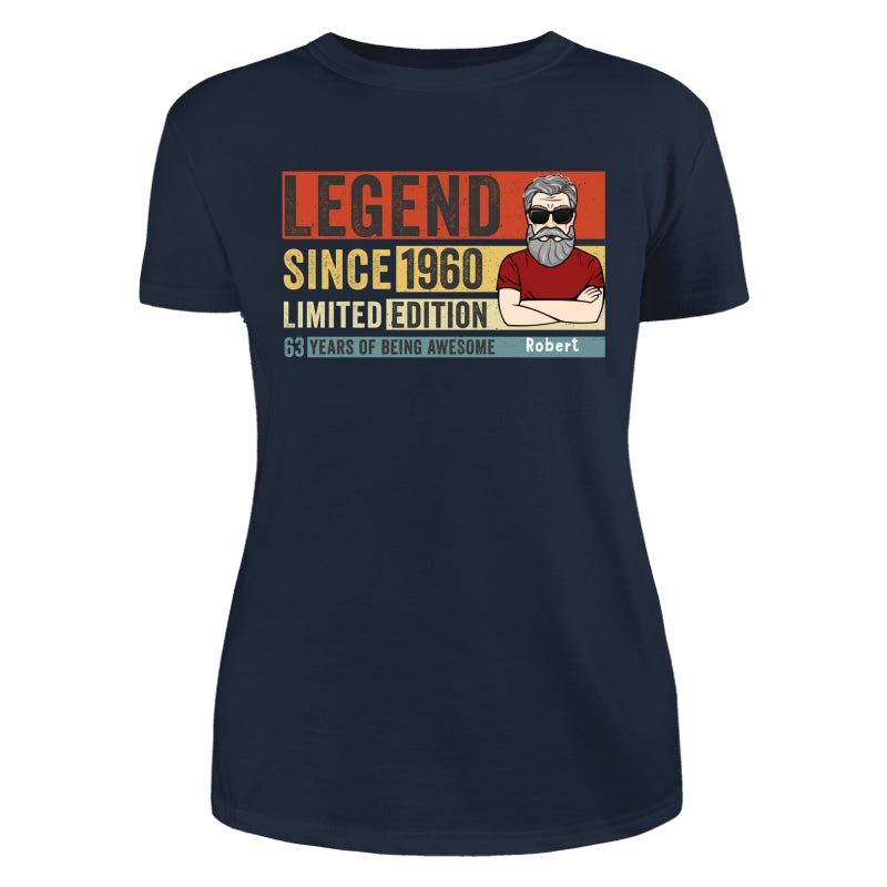 Legend Since Limited Edition Being Awesome Old Man Young Man Retro Style Personalized Shirt