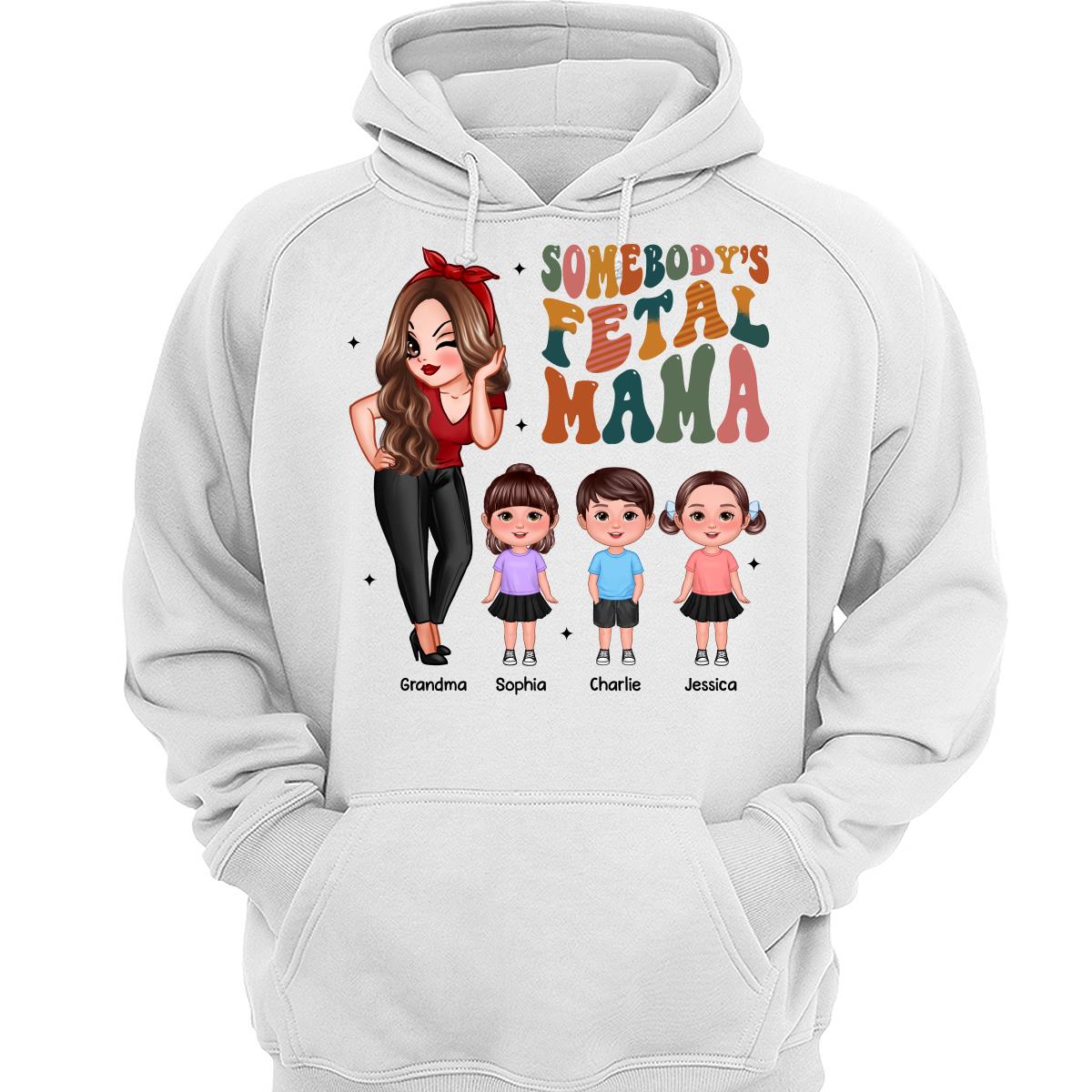Somebody‘s Feral Aunt Mom Grandma Pretty Woman & Kids Personalized Shirt