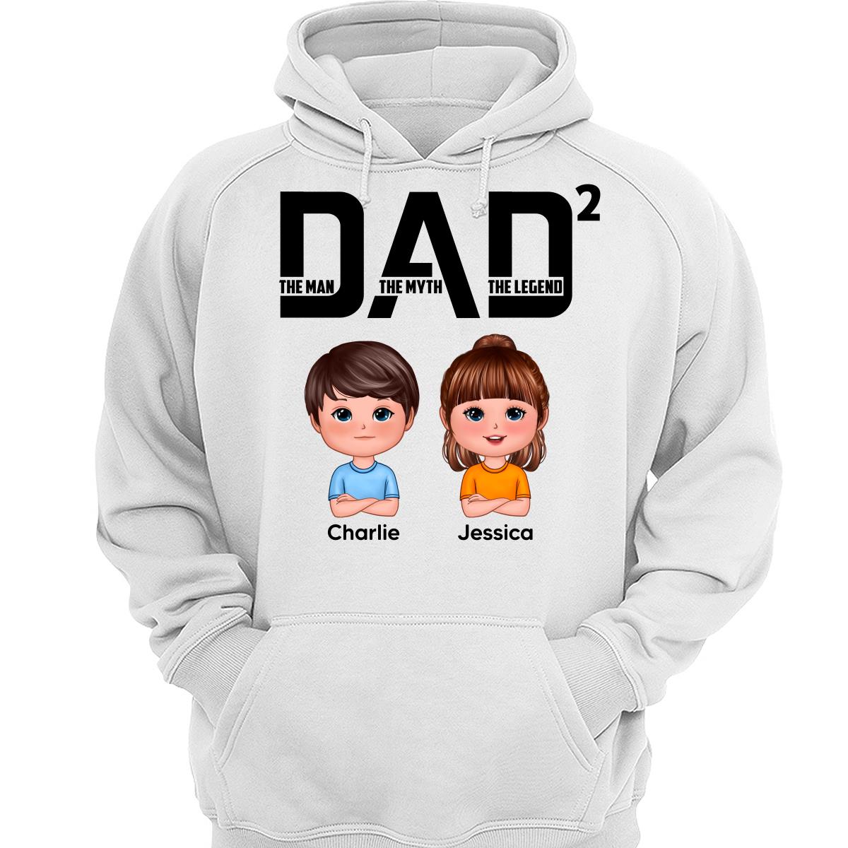 DAD The Man The Myth The Legend Number Doll Kids Personalized Shirt
