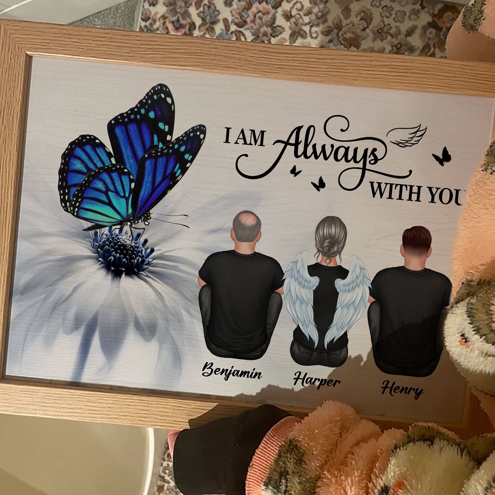 Butterfly I Am Always With You Memorial - Personalized Poster
