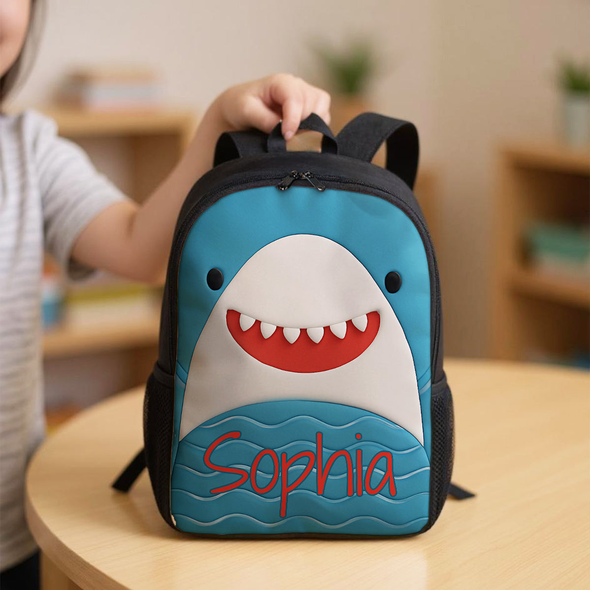 Monogram Animal Theme Personalized Kid Backpack, Back to School Backpack for Boys, Girls, 12 Different Designs