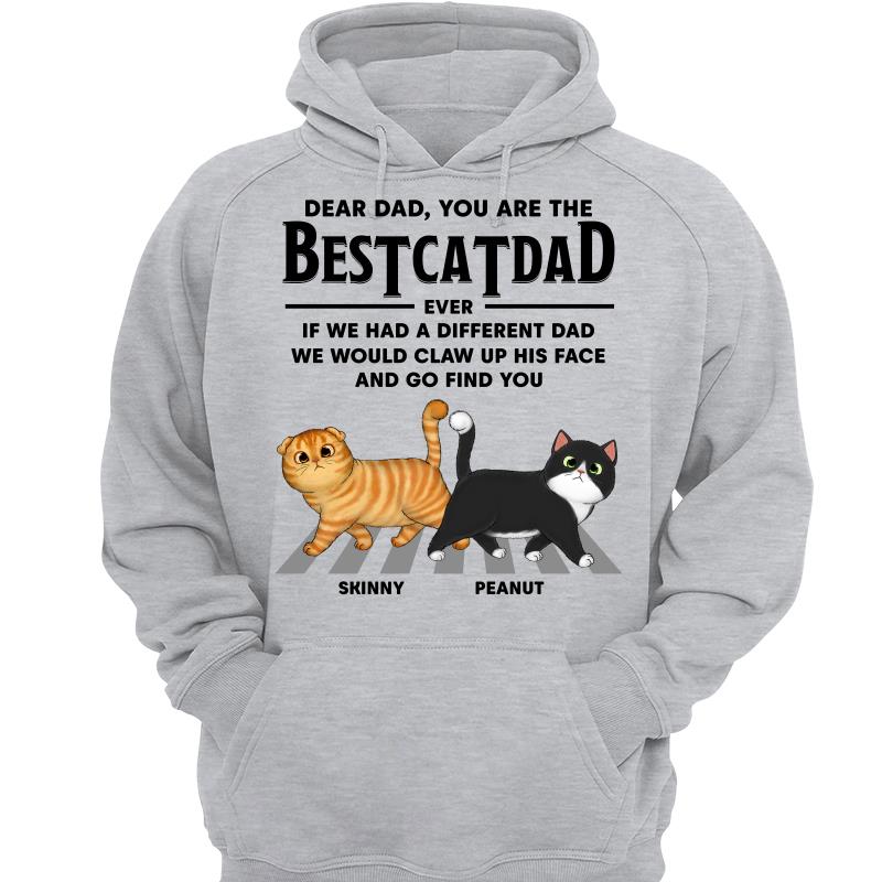 Dear Cat Dad Walking Cat Personalized Shirt