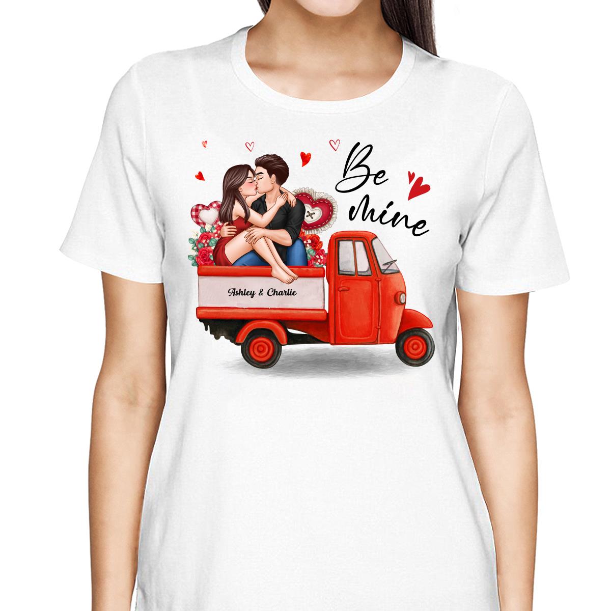 Couple Sitting On Love Truck Personalized Shirt