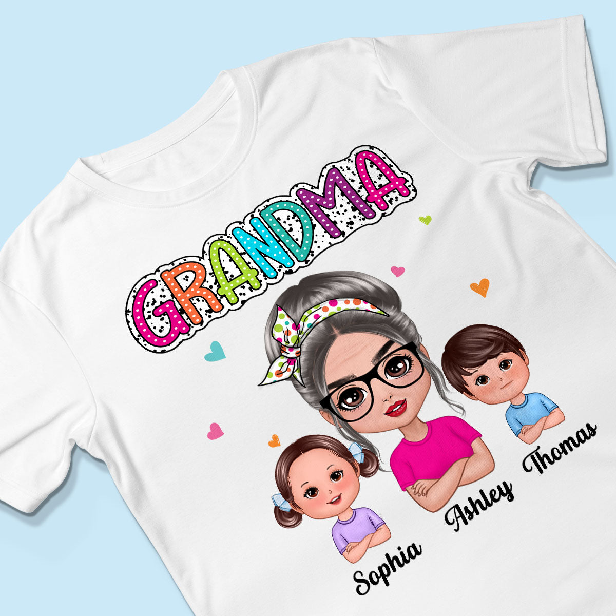 Grandma Mom Summer Vibe Doll Woman & Kids Personalized Shirt