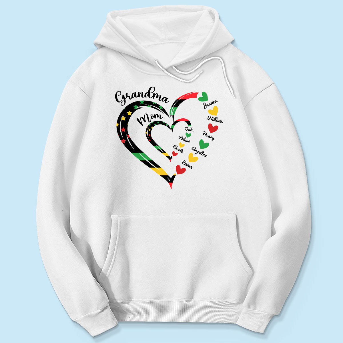Juneteenth African American Flag Grandma Personalized Shirt