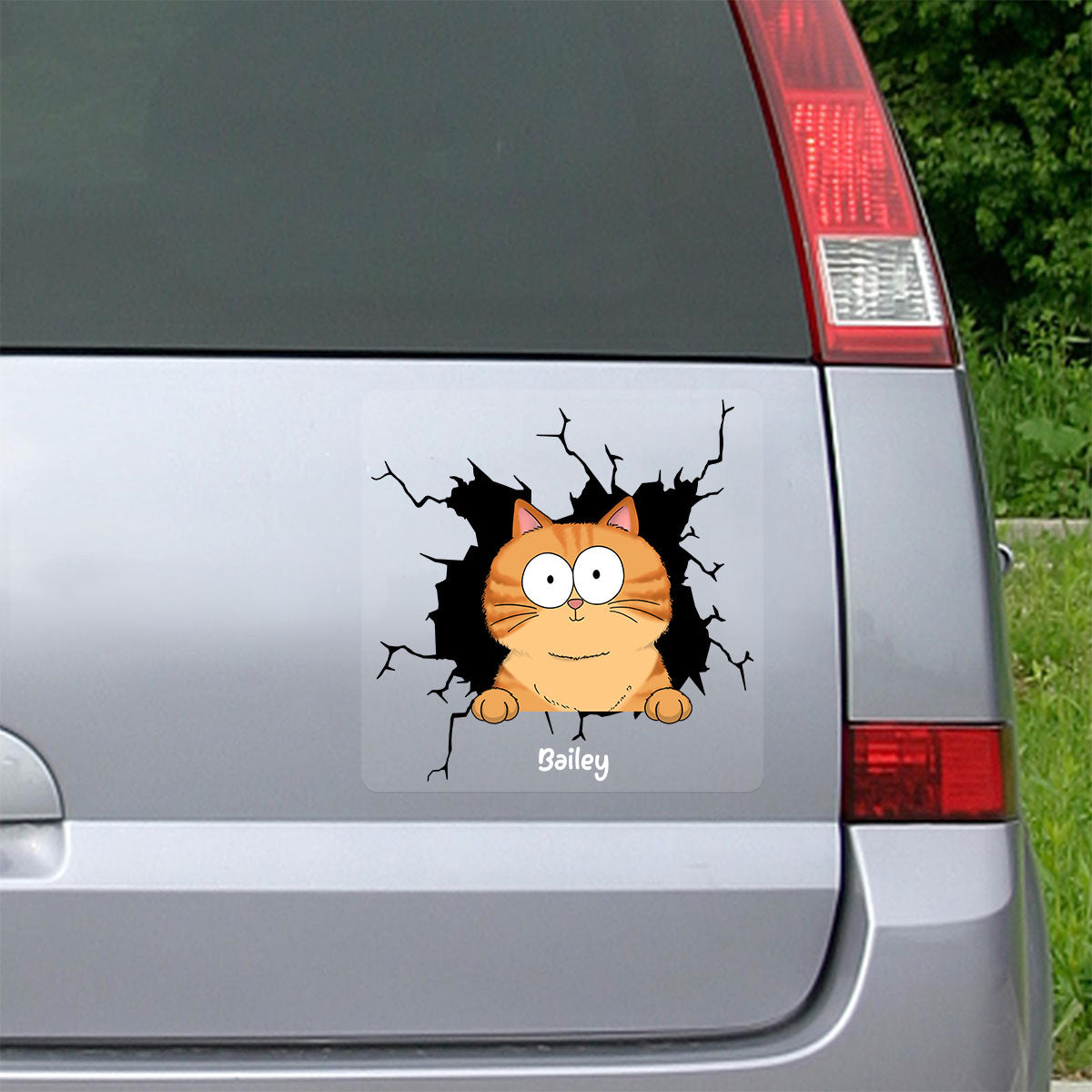 Funny Cats Personalized Decal, Gift For Cat Lovers
