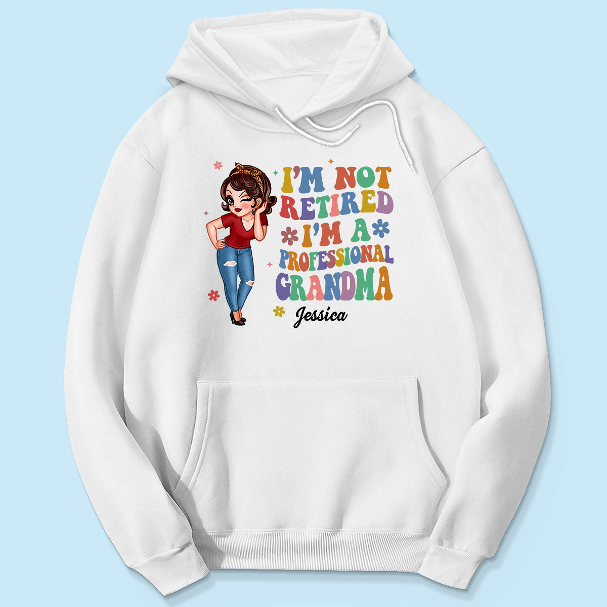 Professional Grandma Vintage Stylish Design Personalized Shirt, Retirement Gift For Grandma