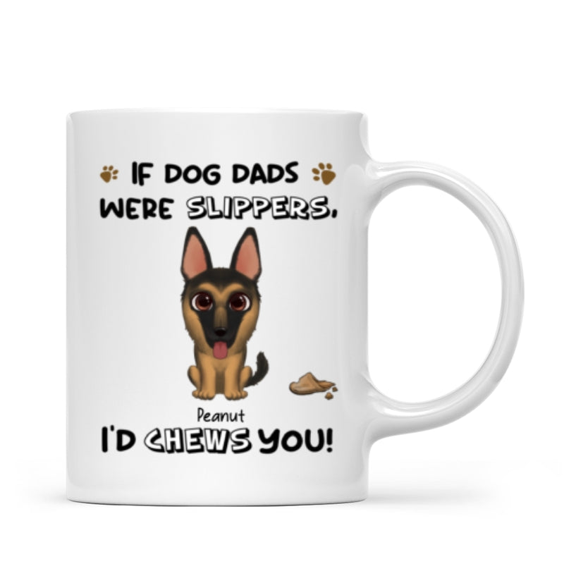 I‘d Chews You Funny Gift For Dog Lover Cute Watercolor Dogs Personalized Mug