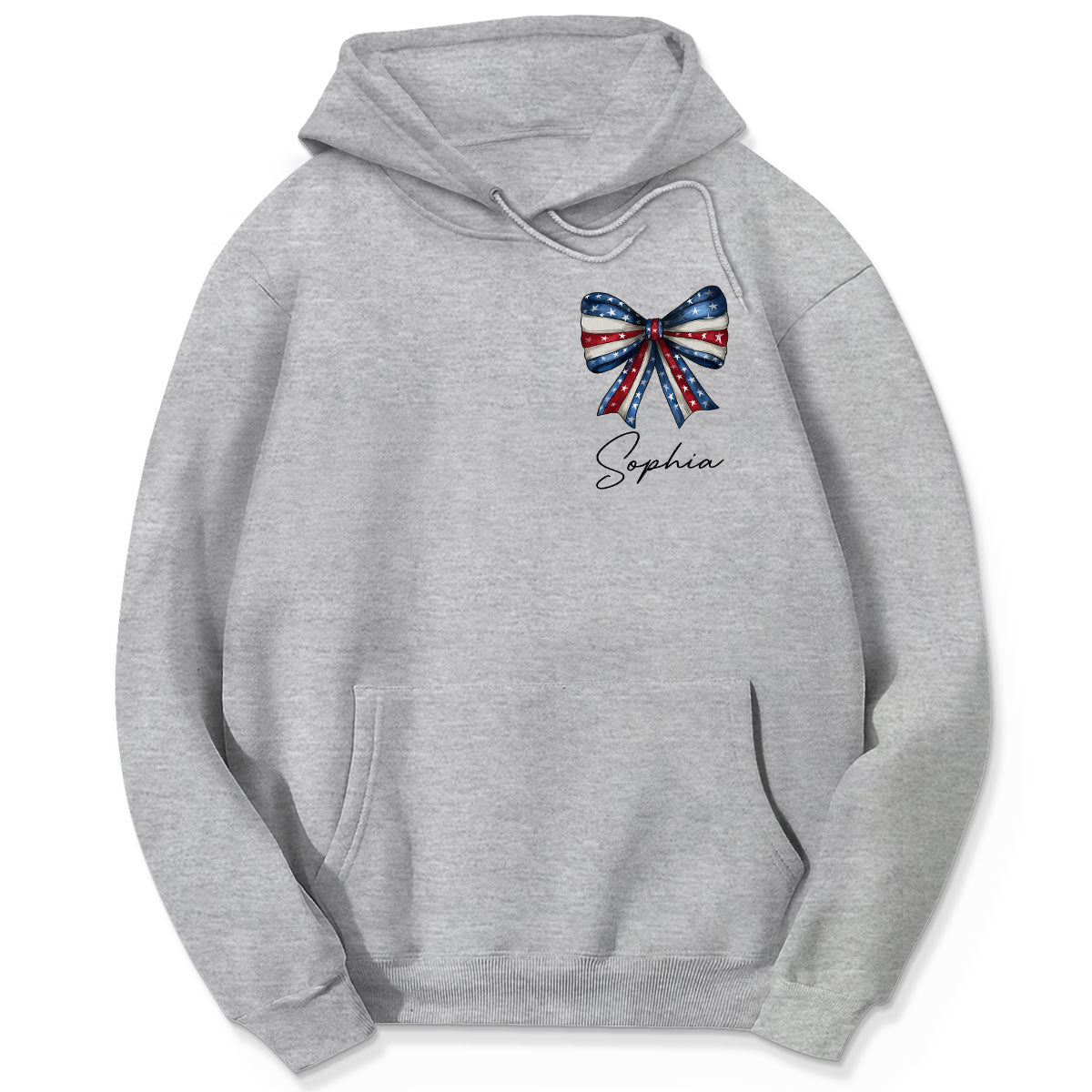 Coquette American Girl 4th Of July Independence Day Bow Personalized Shirt