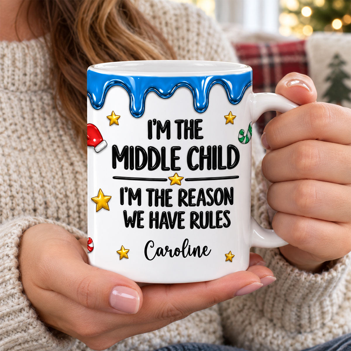 Custom Who Make the Rules - Personalized Mug - Funny Christmas Gift for Sisters, Brothers, Siblings