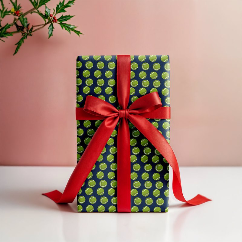 Tennis Ball Gift Wrapping Paper