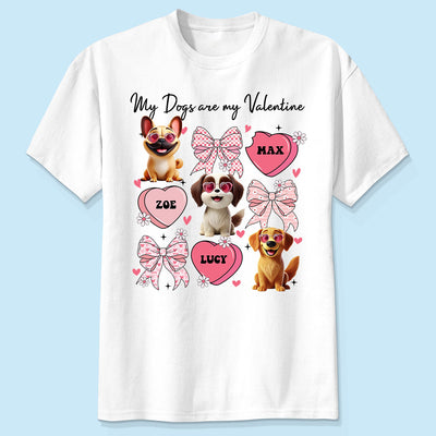 My Dogs Are My  Coquette Cute Cartoon Dog  Gift For Dog Lover Personalized Shirt