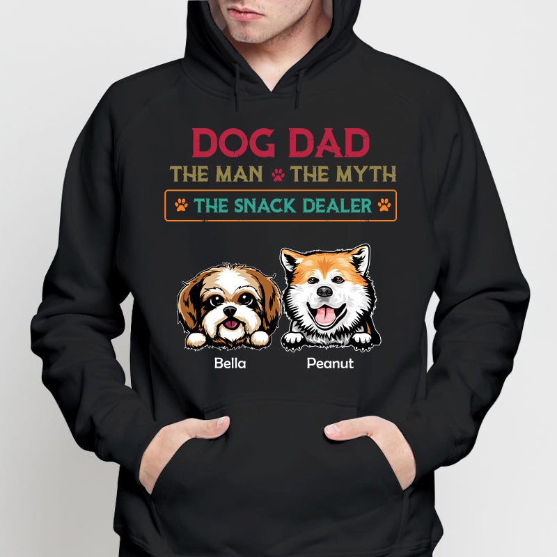 Dog Dad The Man The Myth The Snack Dealer Personalized Shirt