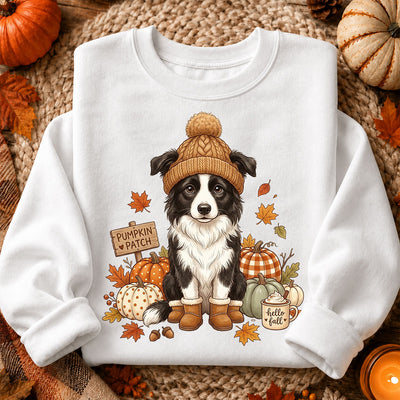 Custom Dog Photo Pumpkin Patch - Personalized Shirt - Fall Gift for Dog Moms, Cat Moms, Pet Lovers