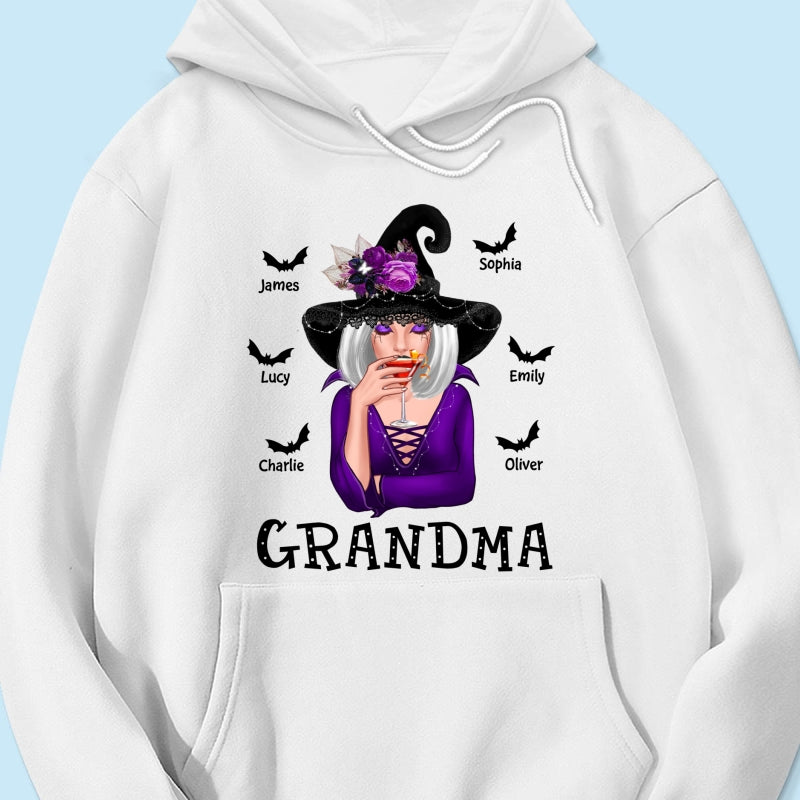 Halloween Witch Mom Grandma Personalized Shirt