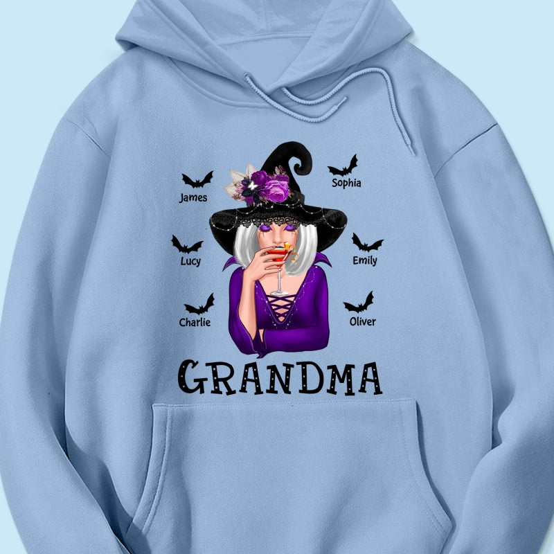 Halloween Witch Mom Grandma Personalized Shirt