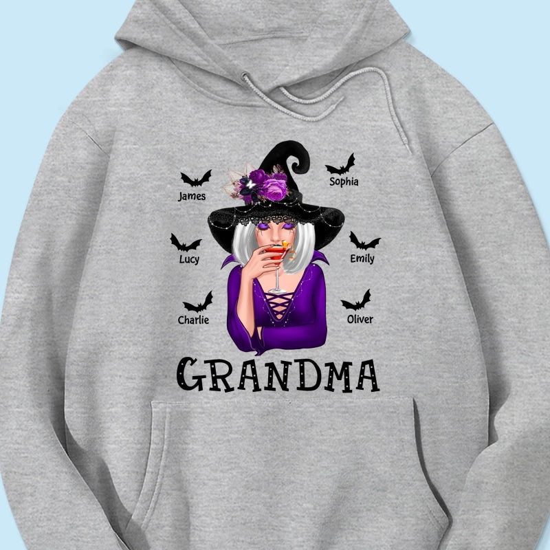 Halloween Witch Mom Grandma Personalized Shirt