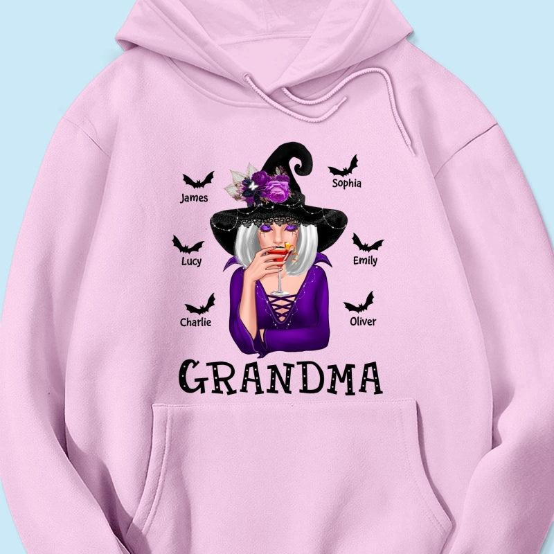 Halloween Witch Mom Grandma Personalized Shirt