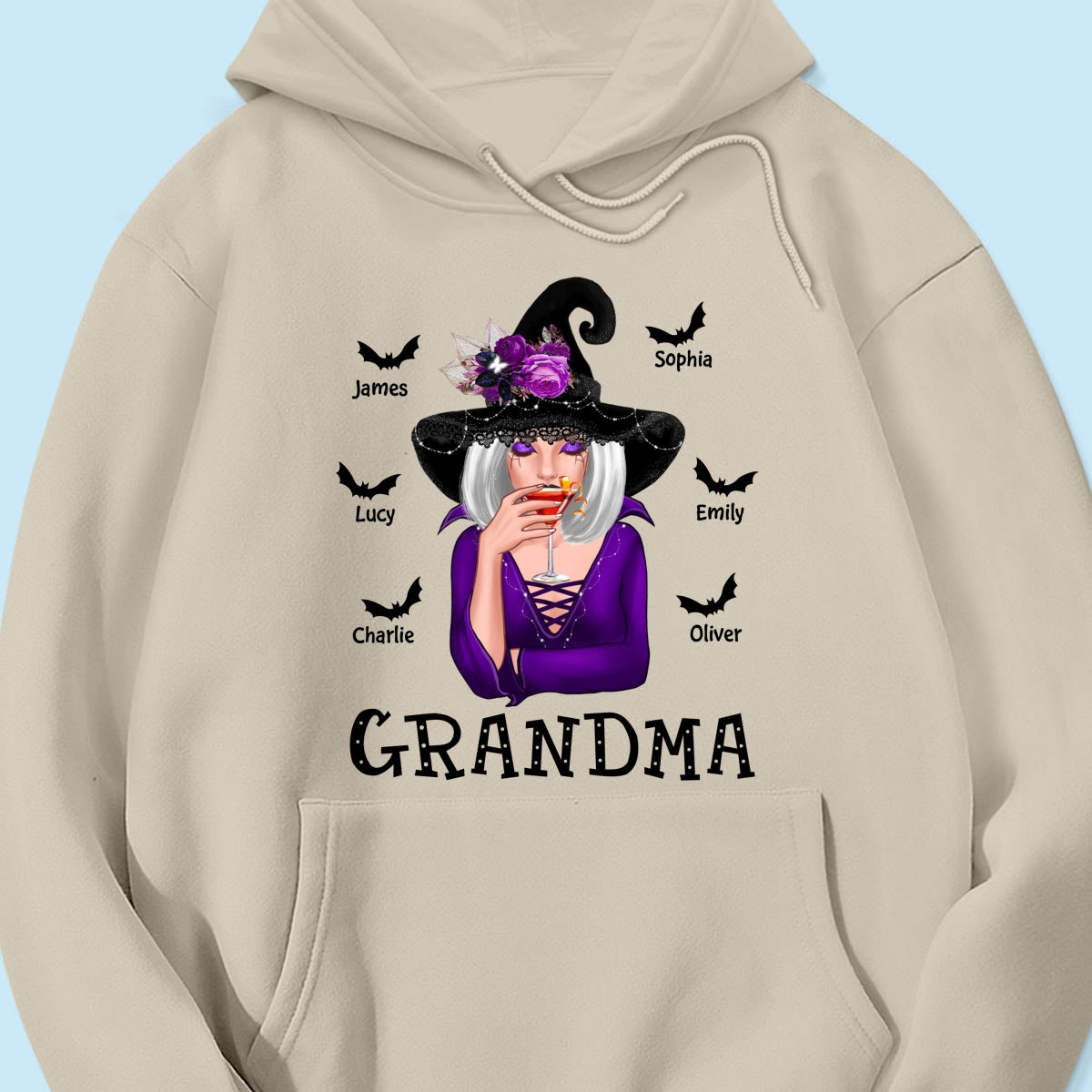 Halloween Witch Mom Grandma Personalized Shirt